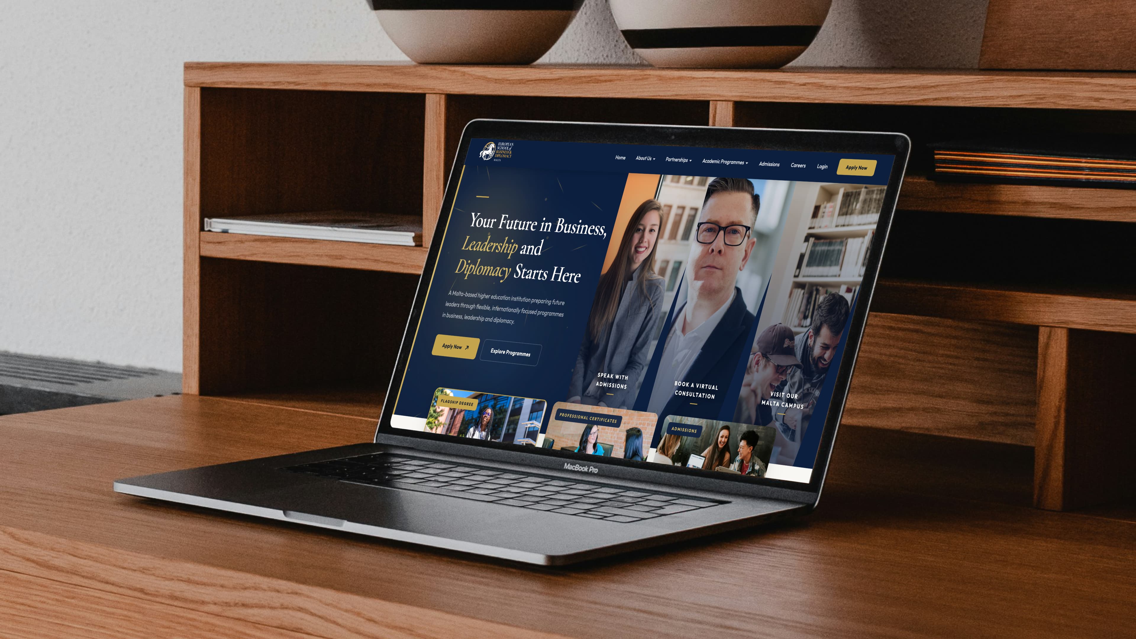 The European School of Business and Diplomacy site